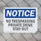 Signmission No Trespassing Private Drive Stay Out OSHA Notice Sign, Plastic, 10in W x 7in L, 2PK OS-2PACK-NS-P-710-L-14963 - alternate 2